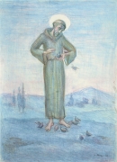 Franco Resecco - San Francesco predica agli uccelli